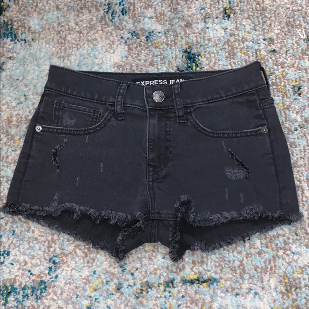 Black Express Jean Shorts